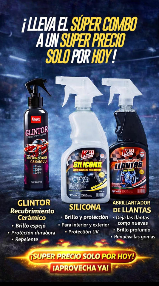 Maxi Brillo Clean K-55™ | Abrillantador Automotriz Efecto Espejo.