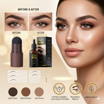 SUERO PARA PESTAÑAS + SELLO PARA CEJAS MAKEUP