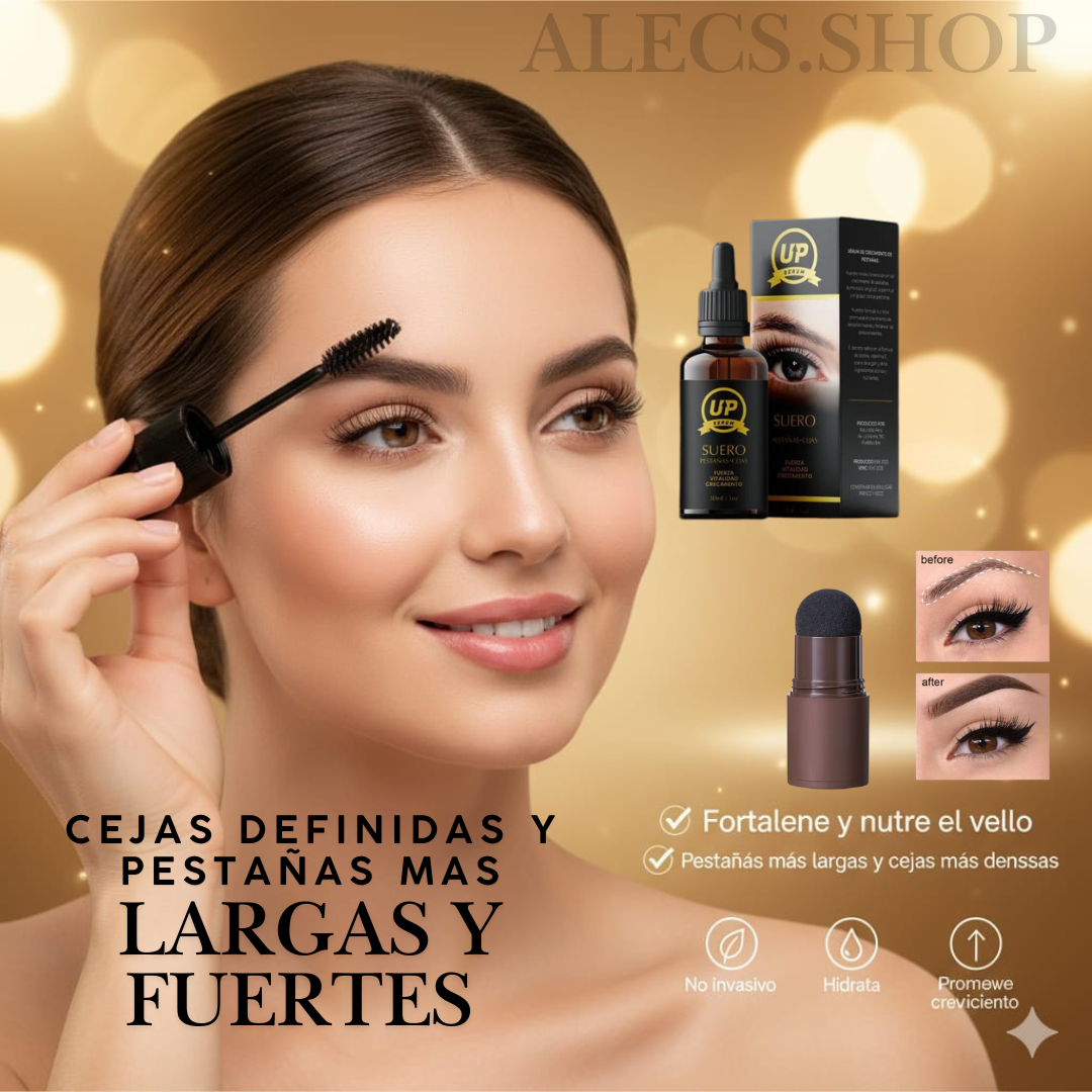 SUERO PARA PESTAÑAS + SELLO PARA CEJAS MAKEUP